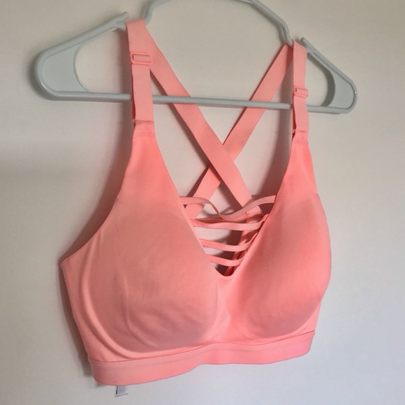 Super cute florescent pink Victoria Secret sports bra. - Picture 2 of 4